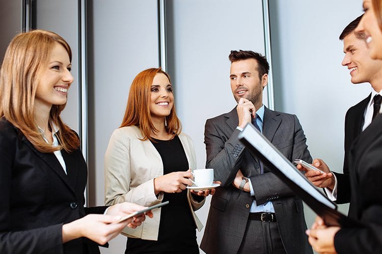 Networking Group Smiling